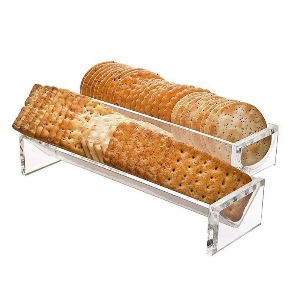 support biscuits transparent moderne empilable durable sans motif shape shape