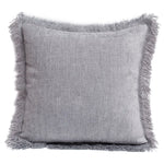 taies d'oreiller carrées modernes couleurs marron rose beige franges coton polyester