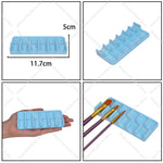 repose pinceaux peinture violet bleu doré adhésif classique pinceaux support rangement