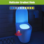 lampe toilette détecteur mouvement blanc moderne adhésif led rgb modes