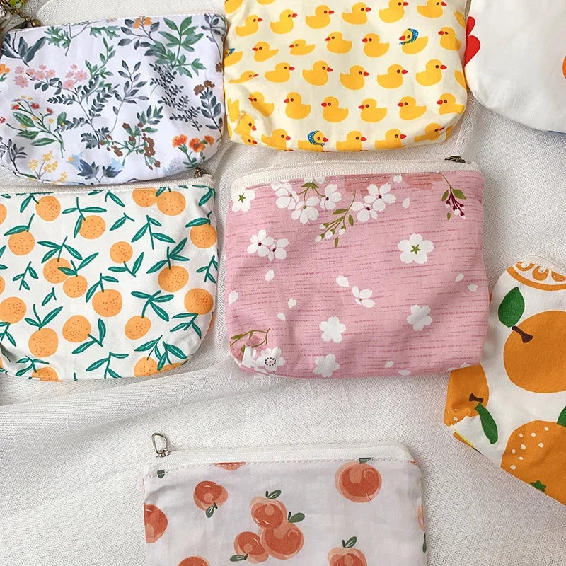 sac rangement réutilisable fleur canard orange moderne pliable multi usages