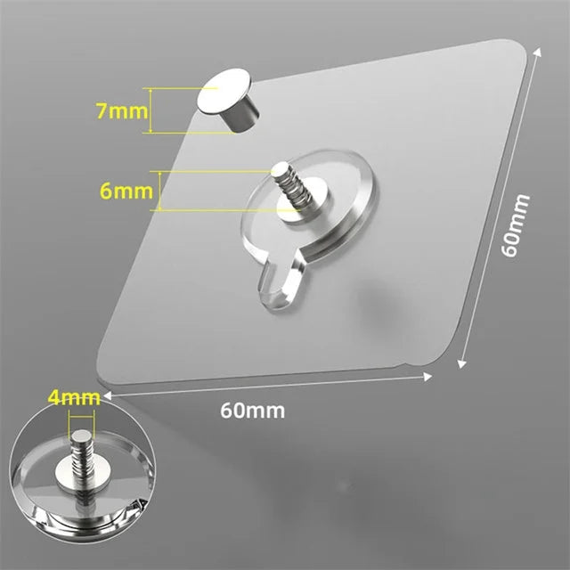 porte savon adhésif transparent moderne minimaliste fixations adhésives vis fixation auto collant PVC