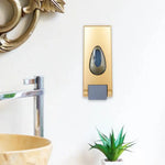 distributeur savon liquide or gris moderne adhésif rechargeable mat