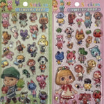 sticker 3d relief dessin animé shizue toom nook multicolore cartoon décoration téléphone portable étudiant