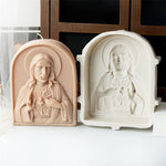 moulages bougies sculptées jésus nativité christ relief classique religieux silicone opaques