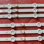 bandes led éclairage écran blanc modernes connecteurs l1 l2 r1 r2 séquence numérotée