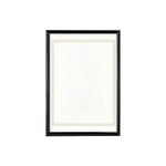 Cadre tableau A4 classique bordure géométrique couleurs bleu marine rouge doré argenté
