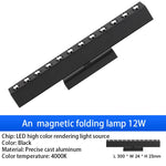 rail lumière suspendue moderne aimants noir ampoules led 12w 24w spotlight floodlight grille light