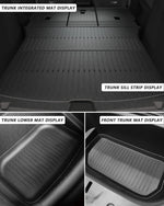 tapis sol voiture tesla model noir rayures horizontales velcro moderne