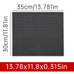 tapis bar noir perforé moderne antidérapant résistant chaleur drainage barista cocktail 45x30cm