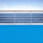 tapis sol bateau mousse eva antidérapant auto adhésif bleu clair noir rayures moderne