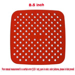 grilles cuisson friteuse air perforées rouge noir modernes clips fixation cuisine