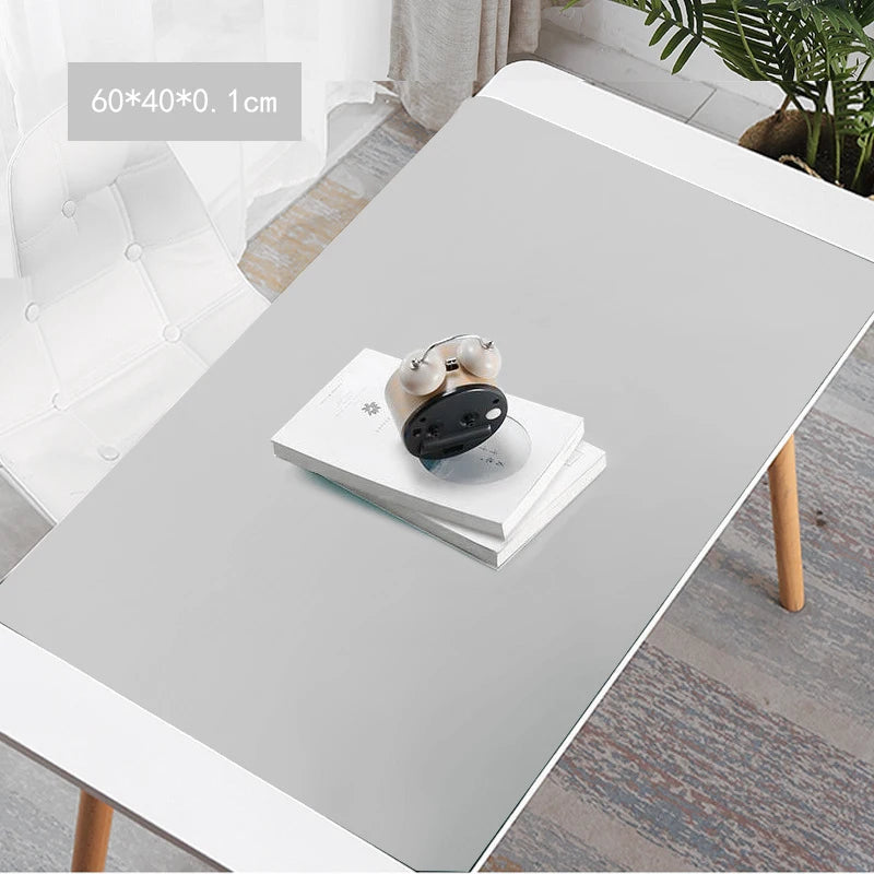 tapis table silicone bleu gris jaune vert uni minimaliste antidérapant isolant thermique