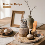 brûleur encens céramique rustique support palo santo sauge decoration maison artisanal moderne