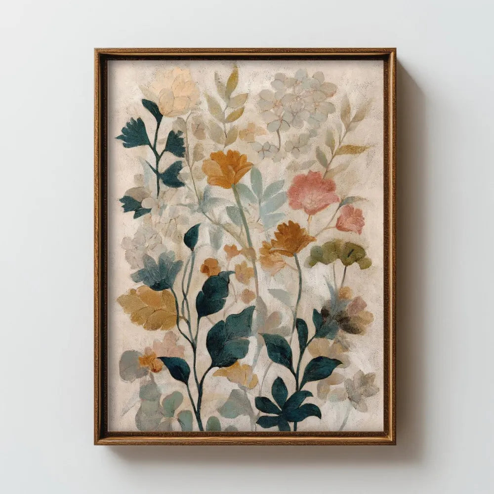 tableau floral moderne impression toile sans cadre décoration intérieure abstraite couleur pastel chambre salon