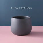petit cache pot céramique moderne fleur artificielle décoration petit pot gris