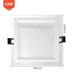 plafonniers led blancs modernes rond carré 6w 12w 18w clips adaptateurs élect
