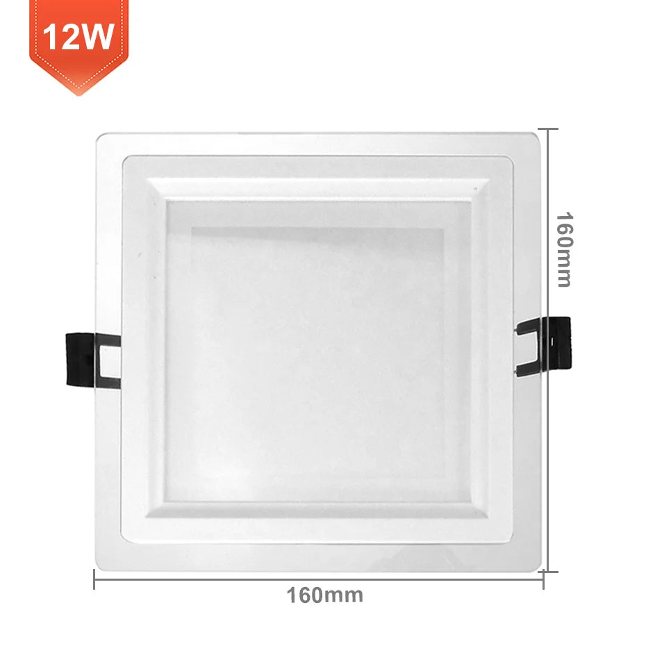 plafonniers led blancs modernes rond carré 6w 12w 18w clips adaptateurs élect