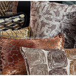 taies d'oreiller géométriques polyester beige marron classique respectueux environnement opaques maison