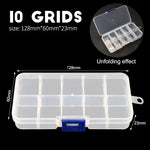 boîtes rangement transparentes modulaires grilles détachables organisation pratique bijoux outils écologiques plastique pp respectueux