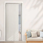 rideau plissé blanc bleu gris moderne polyester isolation thermique pliante accrochage facile chambre salon