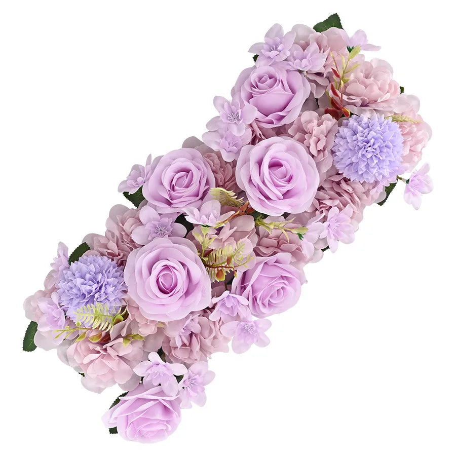 décoration murale florale artificielle romantique rose blanc extérieur mariage anniversaire party