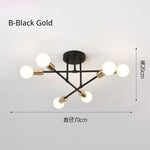 lampe suspension led chrome doré noir moderne ampoules vintage éclairage quotidien monté surface cuisine