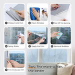 film confidentialité fenêtre effet miroir autocollant transparent protection uv isolation thermique décoratif moderne