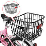 panier vélo noir maille métallique clips fixation poignée durable universel extérieur moderne