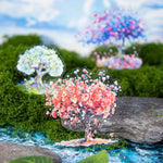 autocollants transparents fleurs colorées arbre feuilles vertes scrapbooking journal intime 10 pièces multicolore