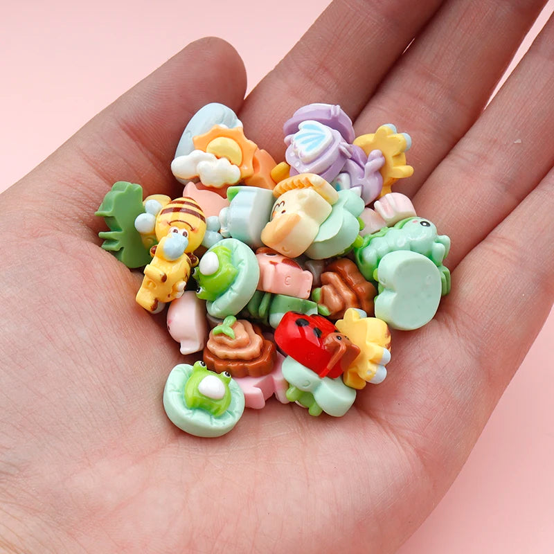 figurines animaux nature kawaii décoratives scrapbooking diy accessoires cheveux mignon enfantin