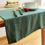 serviettes table coton lin vert bleu rouge gris minimaliste réutilisable 30x45cm festive mariageextérieur