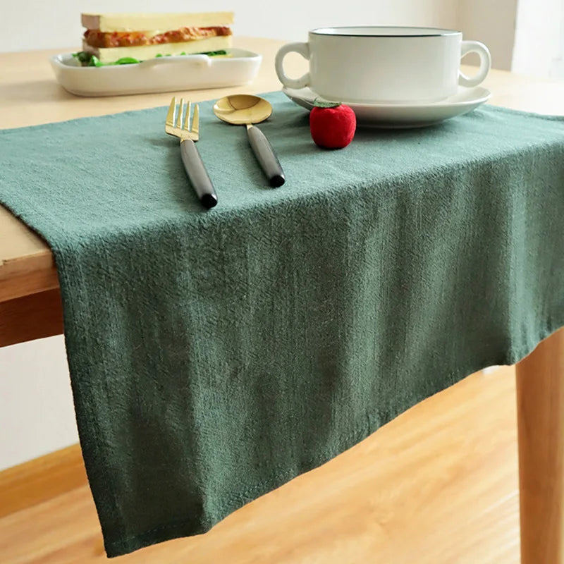 serviettes table coton lin vert bleu rouge gris minimaliste réutilisable 30x45cm festive mariageextérieur