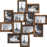cadres photo moderne bois aspect vieilli verre protégé noir beige marron contemporain