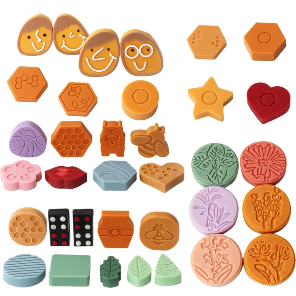 moules savon silicone fleurs motifs floraux modernes orange vert rose blanc