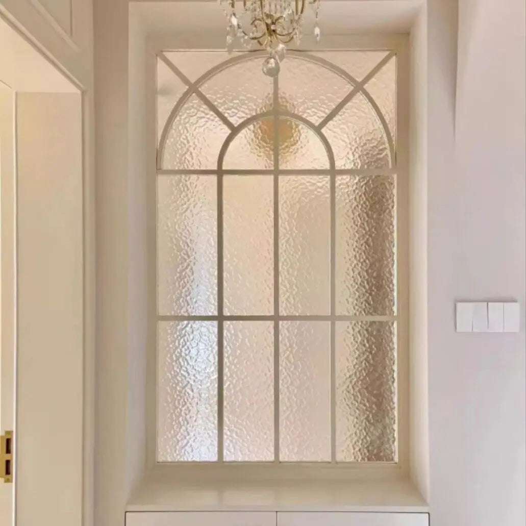 miroir mural panneau décoratif verre mat géométrique noir blanc classique moderne chambre coucherDecorationMurale