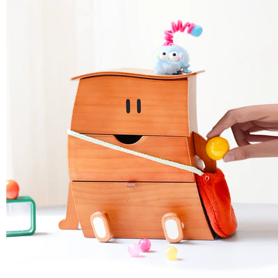 Boîte à bijoux en bois noir avec tiroirs pour rangement organisé