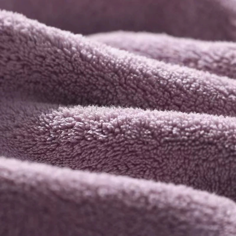 serviette bain velours doux blanc beige violet rapide absorption moderne confortable