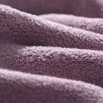 serviette bain velours doux blanc beige violet rapide absorption moderne confortable