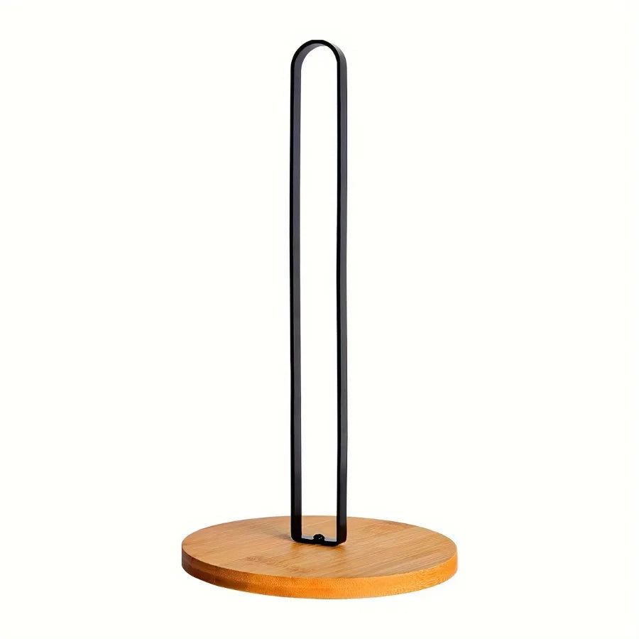 porte serviettes cuisine noir métal moderne vis fixation organisateur