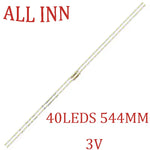 ruban led blanc 40 leds 544 mm moderne points lumineux espacés 3v