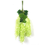 guirlandes artificielles décoration extérieure mariage blanc vert fleurs feuilles romantique jardin accrochéesextérieur festive