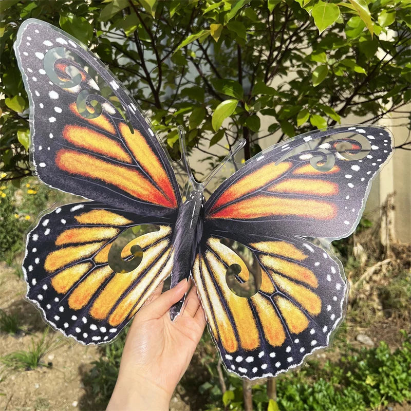 Détail du relief 3D d'un papillon décoratif pour fenêtre ou meuble