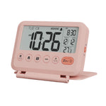horloge numérique moderne affichage température date sommeil noir lcd led