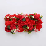 décoration murale couronne fleurs artificielles classique intérieur anniversaire mariage vert rose blanc