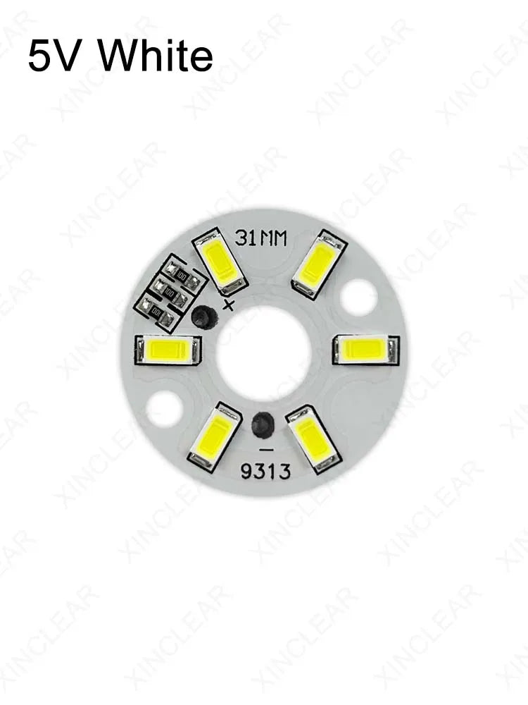 plaque led diamètre 32mm blanc circulaire modernes câbles rouges noirs