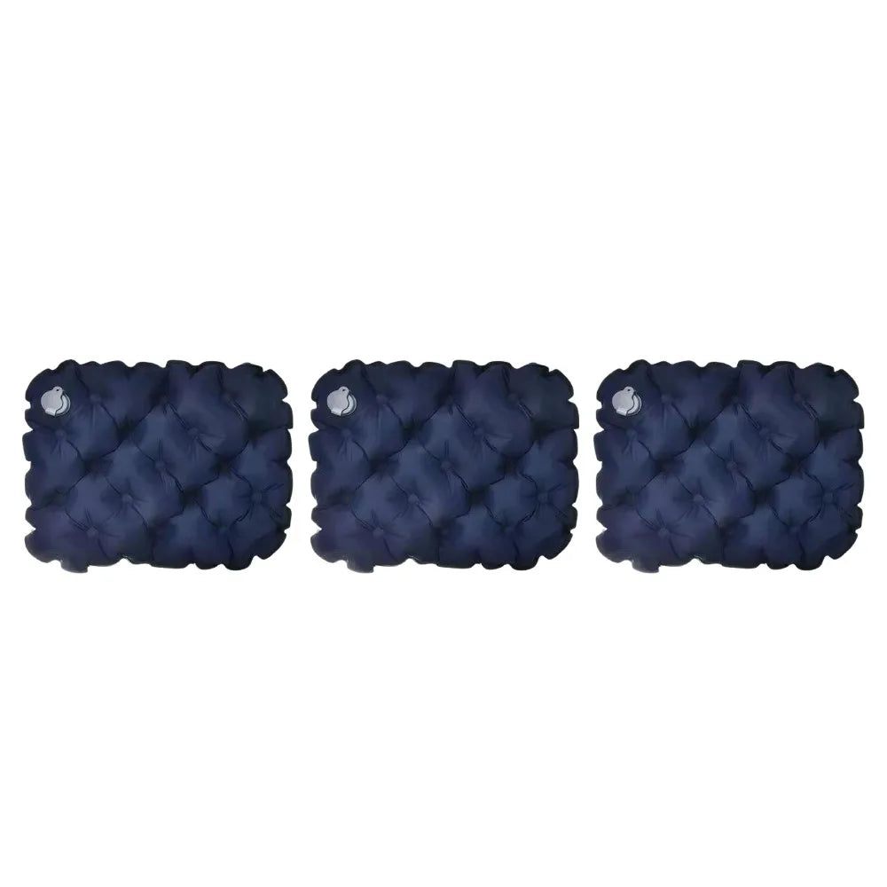 coussin gonflable tufté moderne vert bleu marine gris anti escarres portable camping
