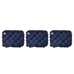 coussin gonflable tufté moderne vert bleu marine gris anti escarres portable camping