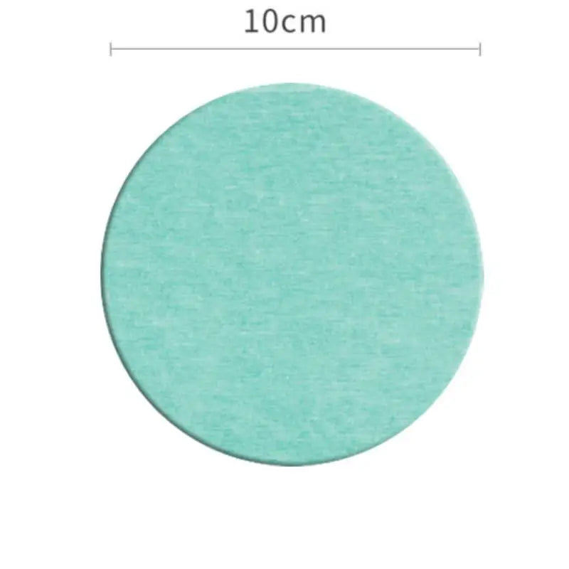 supports verre adhésifs tapis diatomées rond carré gris rose bleu texture granuleuse minimaliste maison