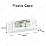 driver led blanc industriel certifié rohs 300ma 600ma 900ma aluminium pcb plastique